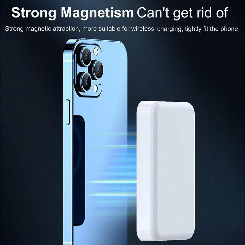 Power Up Your iPhone with the 5000mAh Magnetic Power Bank - Fast Wireless Charging for All iPhone Models!