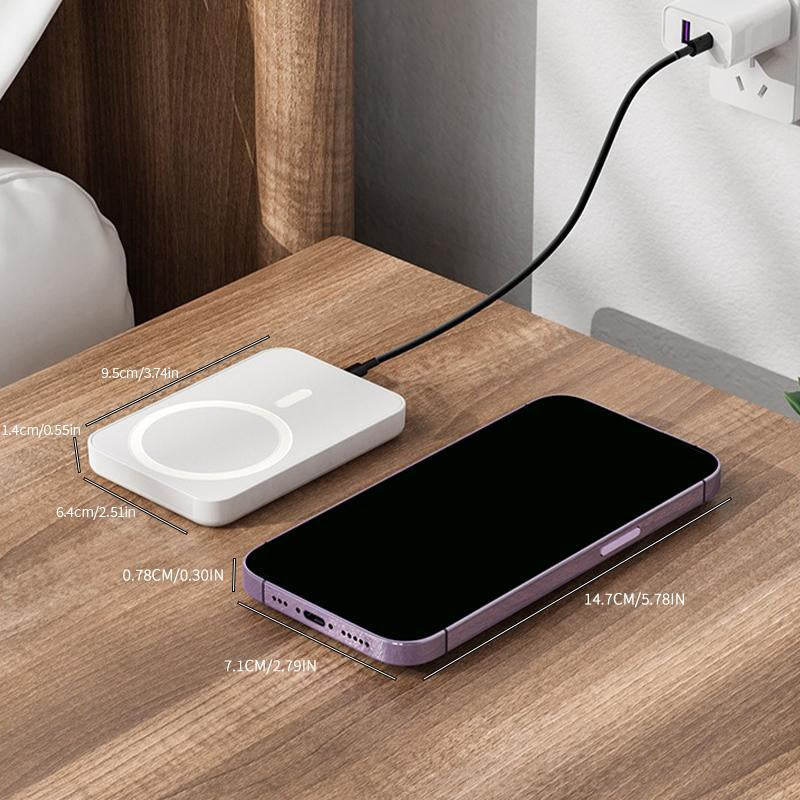 Power Up Your iPhone with the 5000mAh Magnetic Power Bank - Fast Wireless Charging for All iPhone Models!